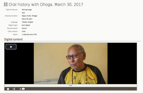 Tibet Oral History Project screenshot