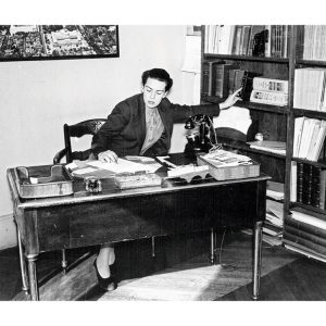 Dorothy Reeder, director of the library, in her office in 1937.