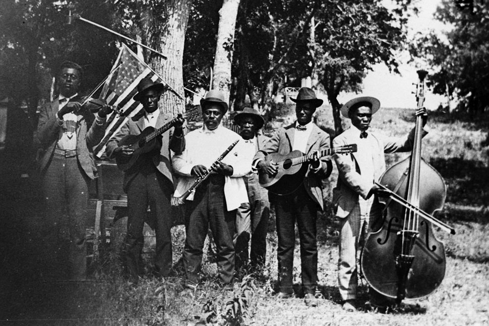 A band celebrates Juneteenth in Austin, Texas, in 1900. Photo by Austin History Center, Austin Public Library