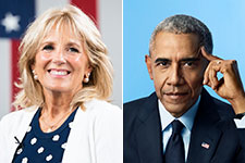 Jill Biden and Barack Obama