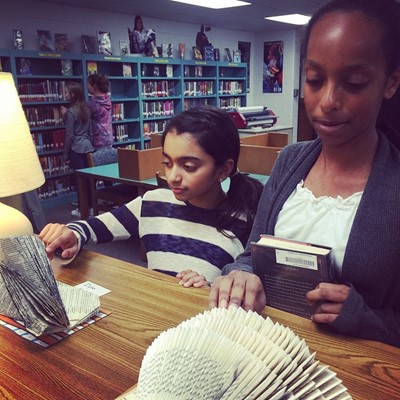 MHMS Upcycled Book Art Gallery Walk