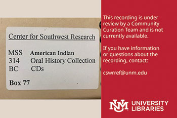 At University of New Mexico’s Center for Southwest Research and Special Collections in Albuquerque, oral histories currently under review by tribes cannot be accessed by the public.