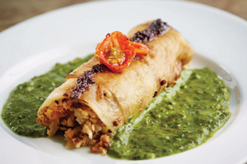 A plate of eggplant braciole